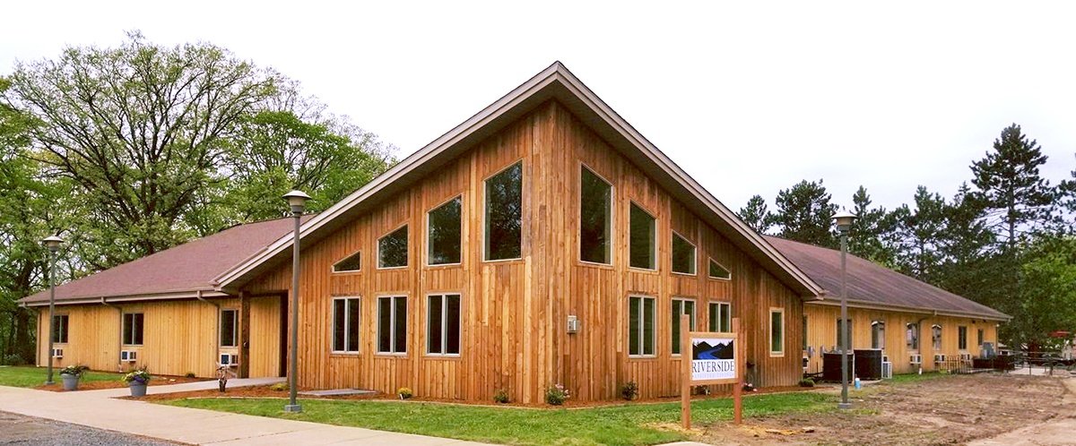 Outside view of Riverside Assisted Living Building